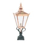 Elstead Chelsea CS3 Copper Pedestal Lantern Norlys